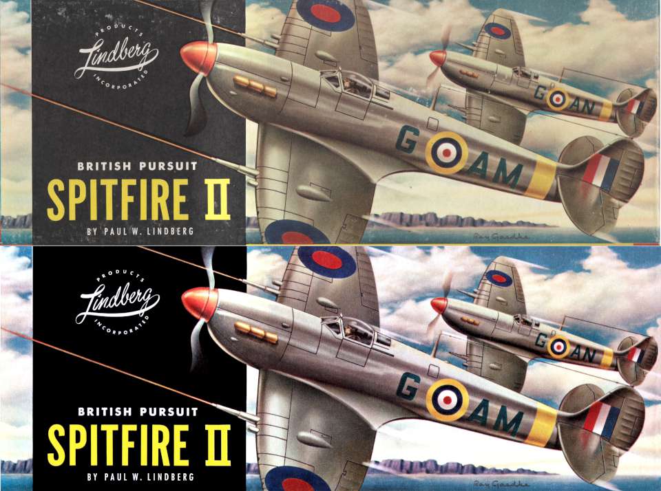 Lindberg Spitfire Before & After