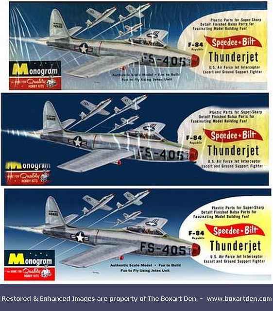 Monogram F-84 Before & After