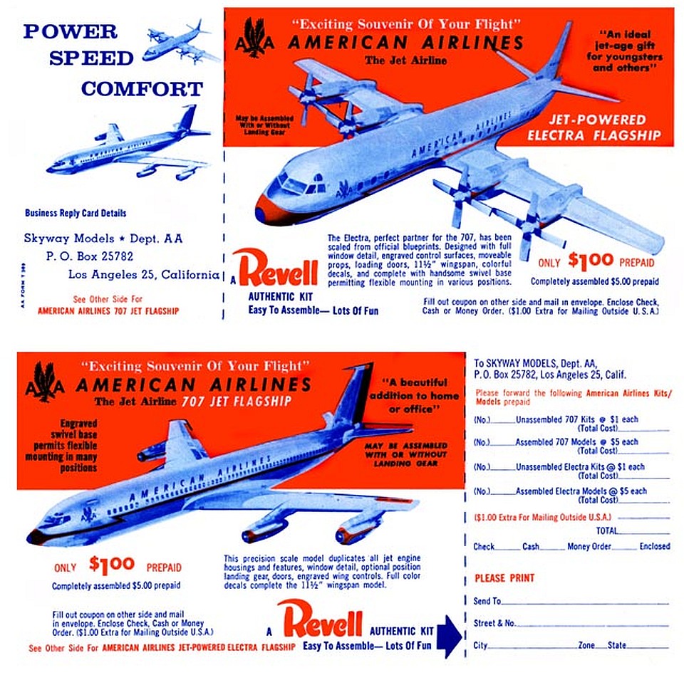 Revell Electra & 707 Ad - Skyway Models