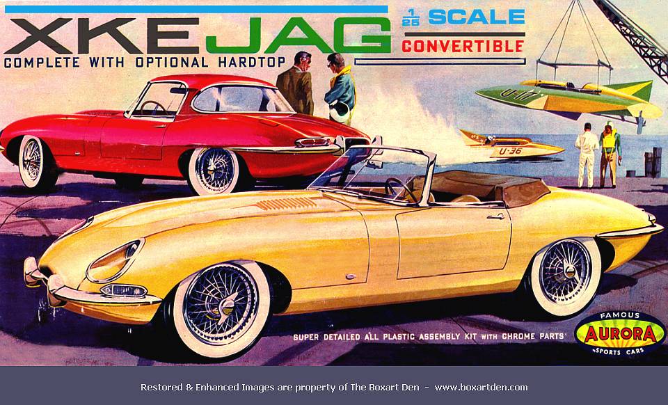 Aurora Jaguar XKE w Hardtop