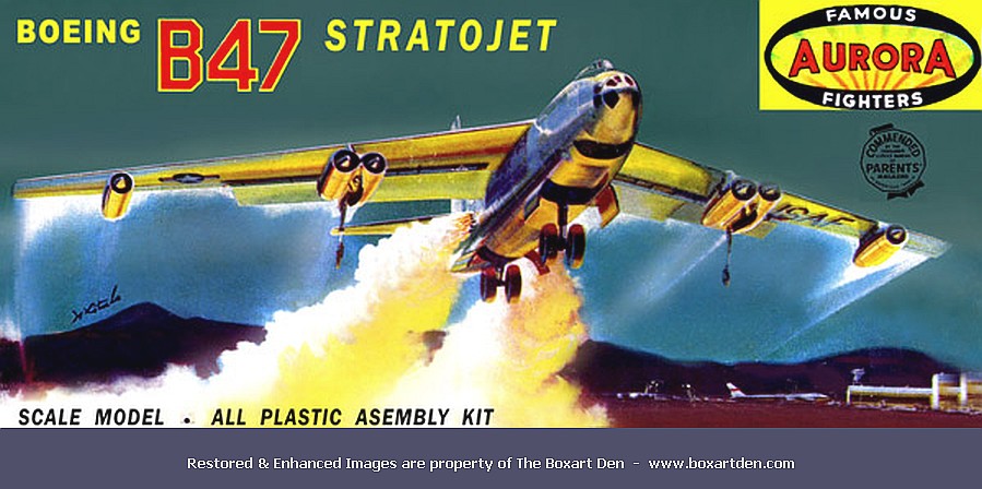 Aurora Boeing B-47 Stratojet Yellow Square FF