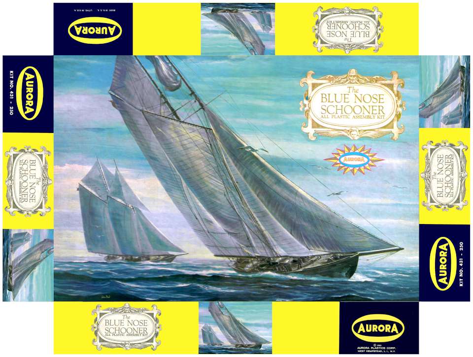 Aurora Blue Nose Schooner wrap