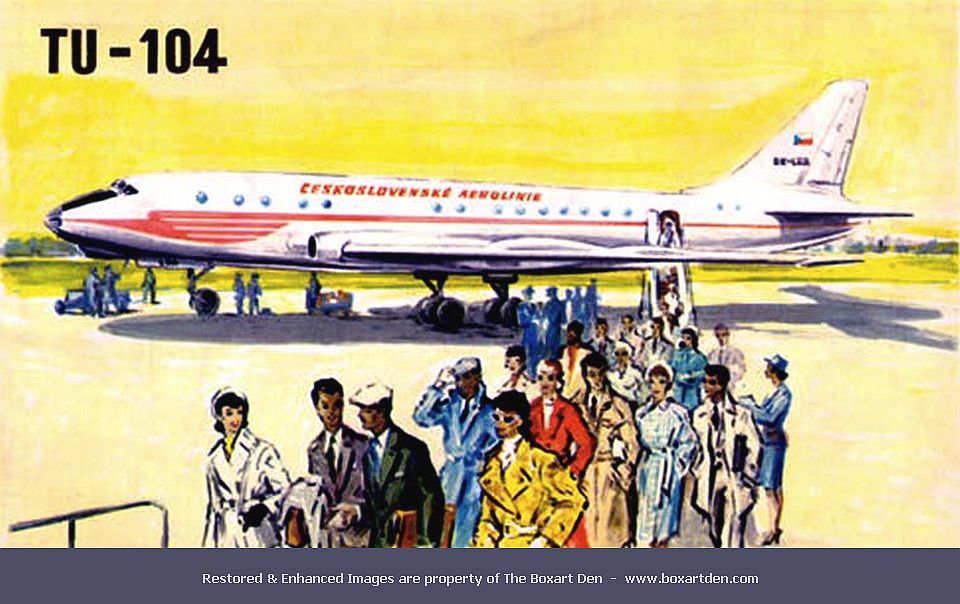 Dubena TU-104 Ceskosvenske Aerolinie