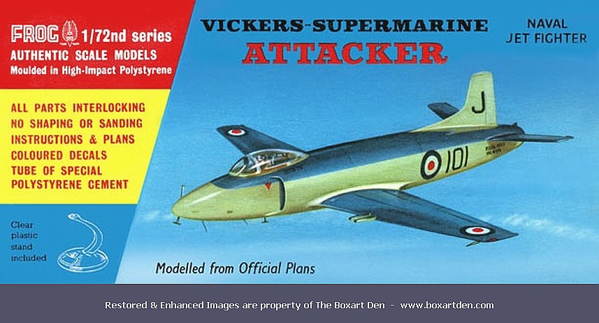 Frog Vickers Supermarine Attacker '50's Box