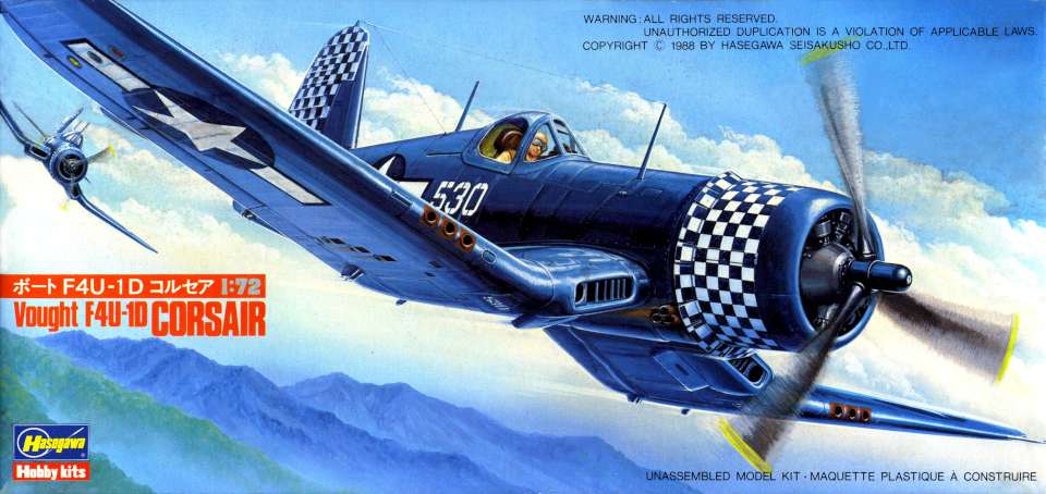 Hasegawa Vought F4U-1D Corsair