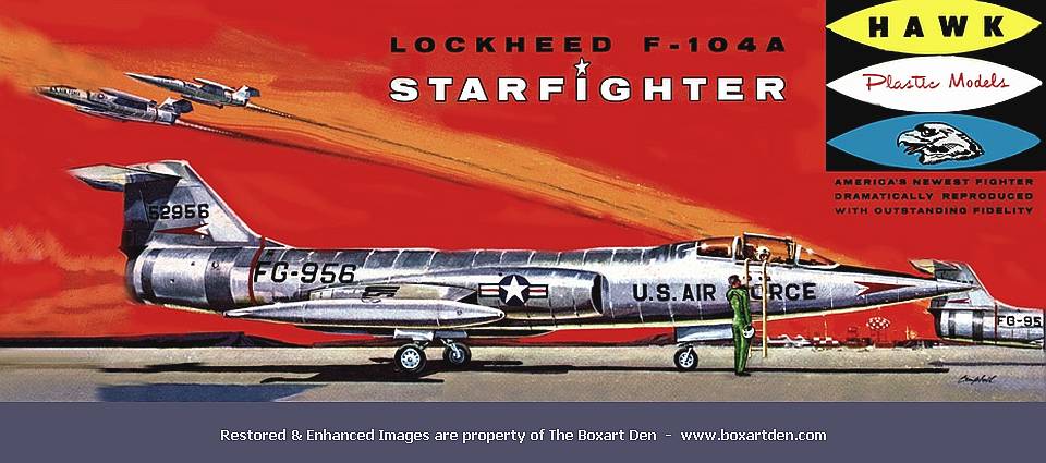 Hawk Lockheed F-104A Starfighter Oval Logo