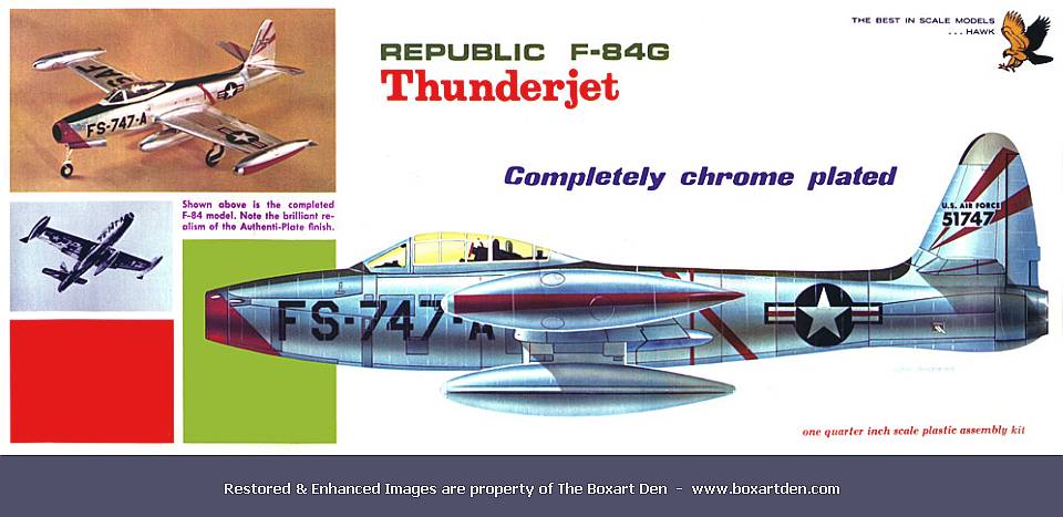 Hawk Republic F-84G Thunderjet Plated