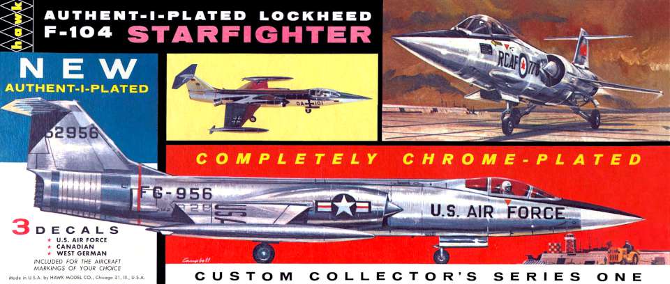 Hawk Lockheed F-104 Starfighter Plated