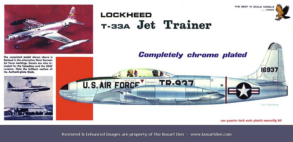 Hawk Lockheed T-33A Jet Trainer Plated WPB