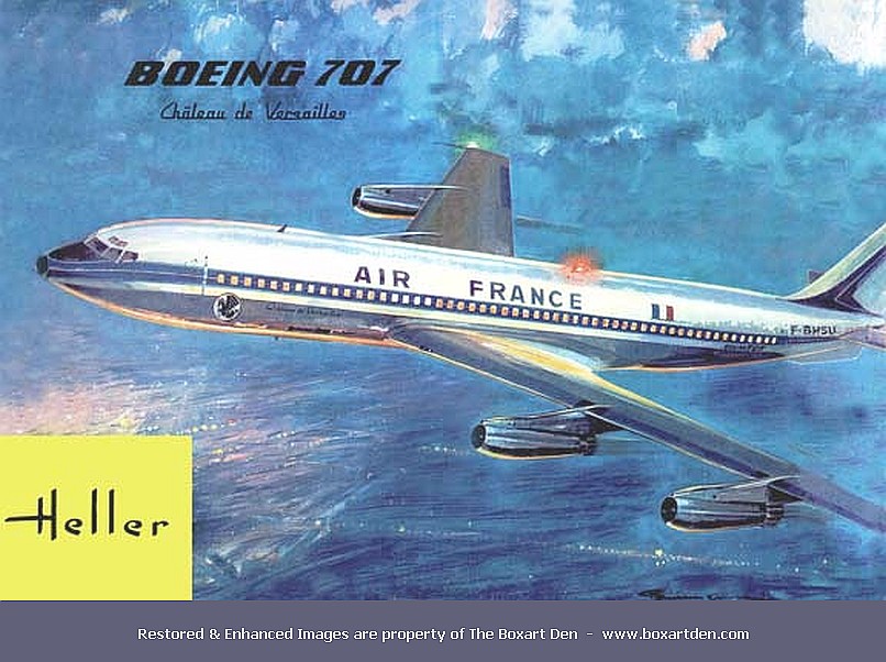 Heller 707 Air France Square Box