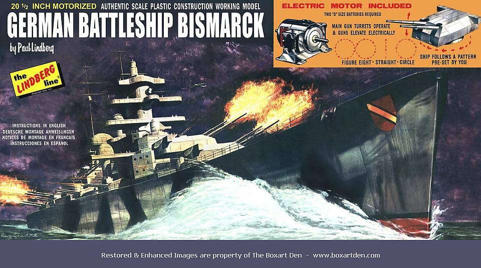 Lindberg German Battleship Bismark Motorized