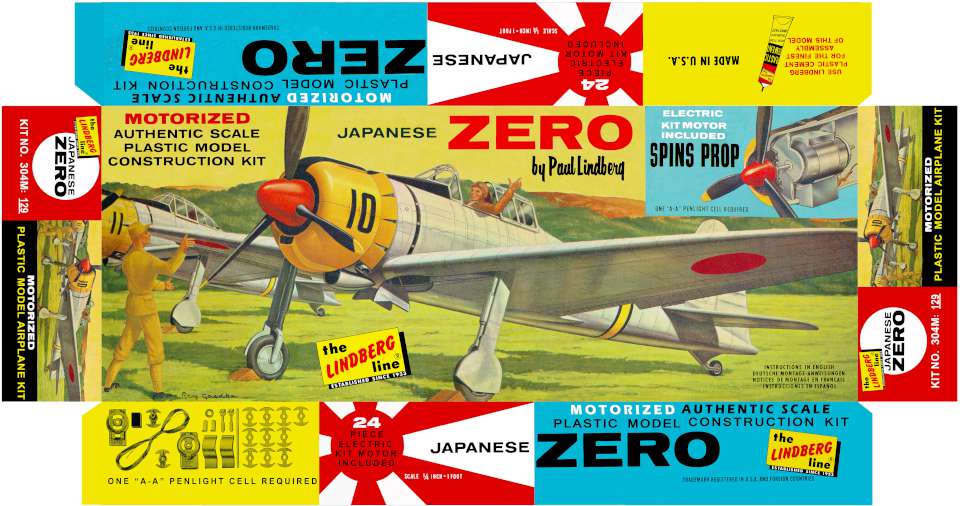 Lindberg Mitsubishi Zero 1962