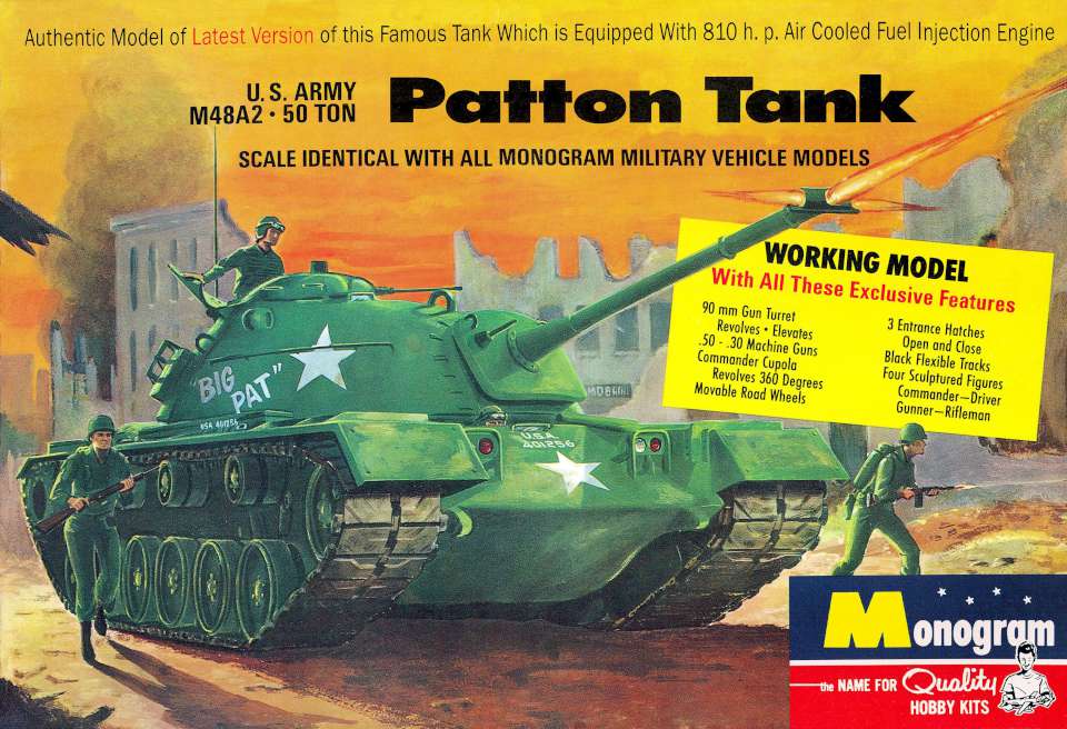 Monogram US Army M48 Patton Tank