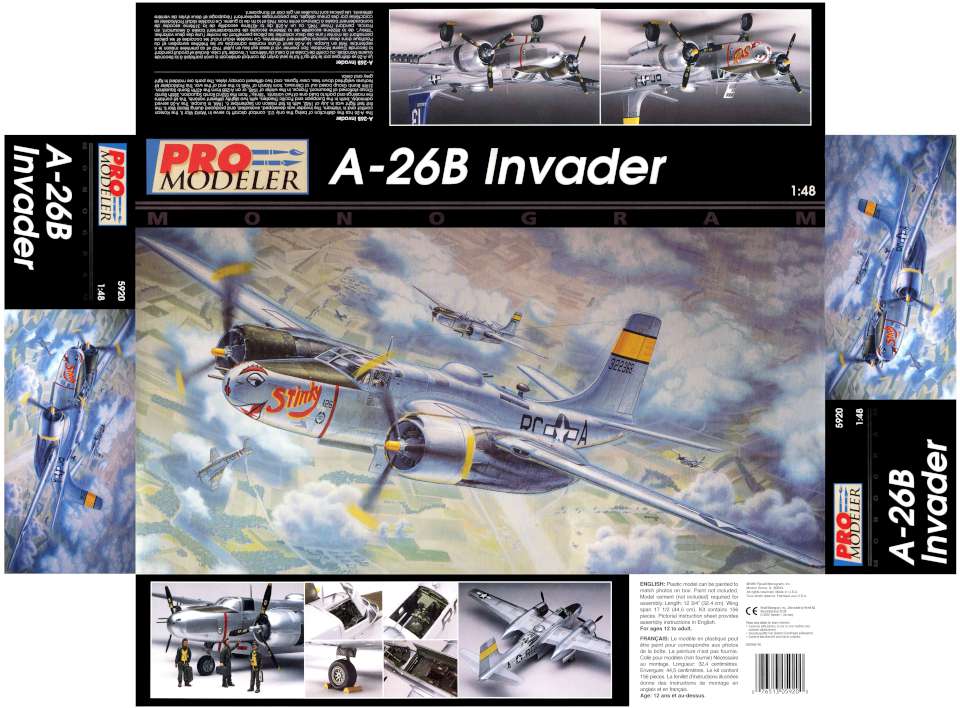Monogram Douglas A-26B Invader PM 1995