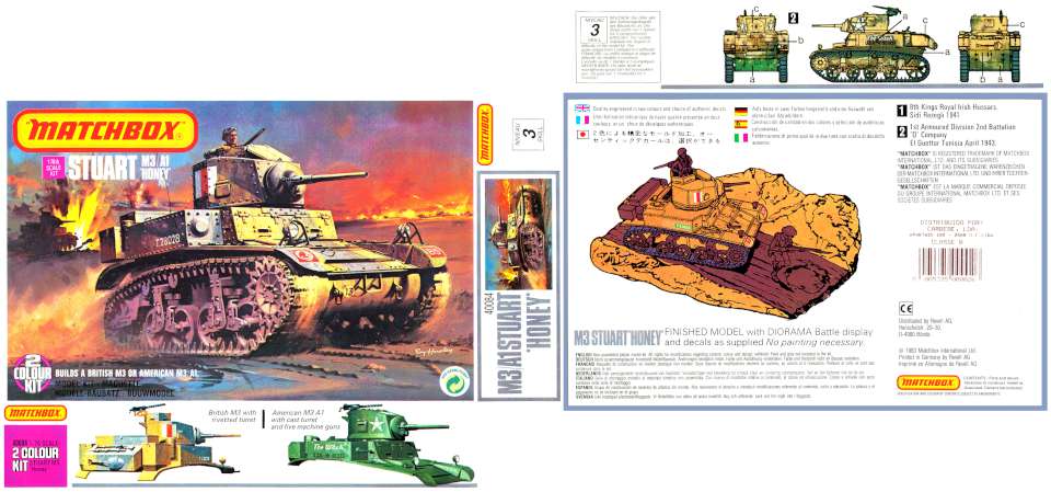 Matchbox M3 Stuart Honey