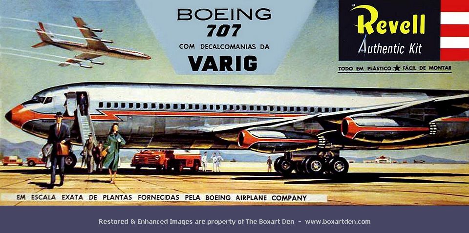 Revell-Brasil Boeing 707 Varig 1st Box