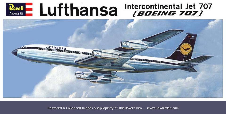 Revell-Germany Boeing 707 Lufthansa '60's Box