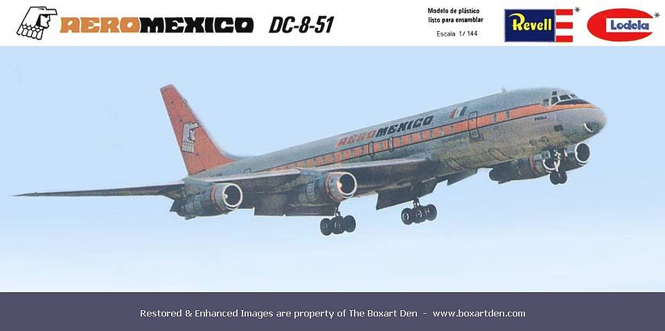 Revell-Lodela Douglas DC-8 Aero Mexico '60's Box