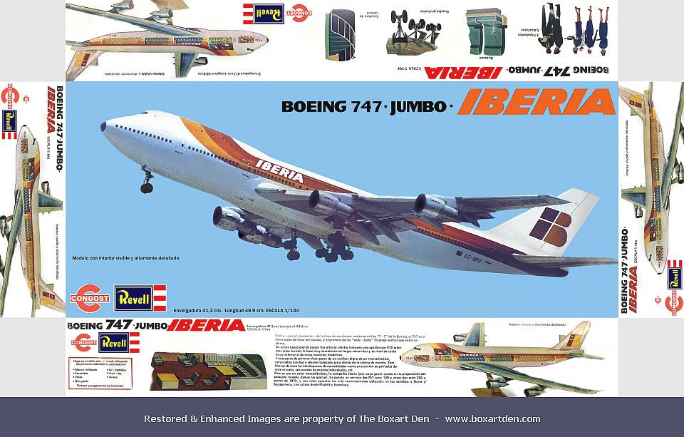 Revell-Spain Boring 747 Iberia wrap