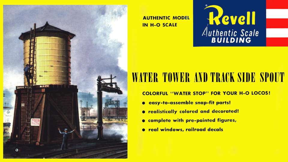 Revell HO Water Tower & Track Side Spout