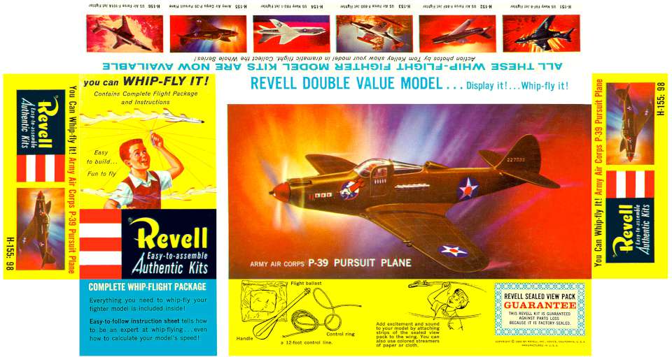 Revell Bell P-39 Whip-Fly 1960