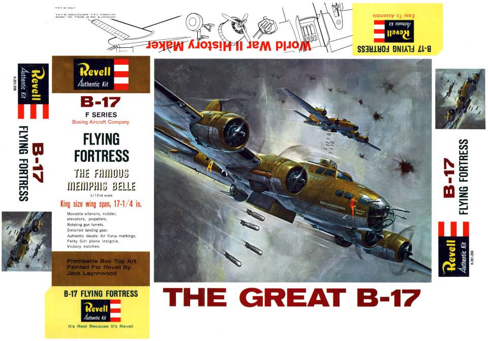 Revell Boeing B-17F Flying Fortress 1962