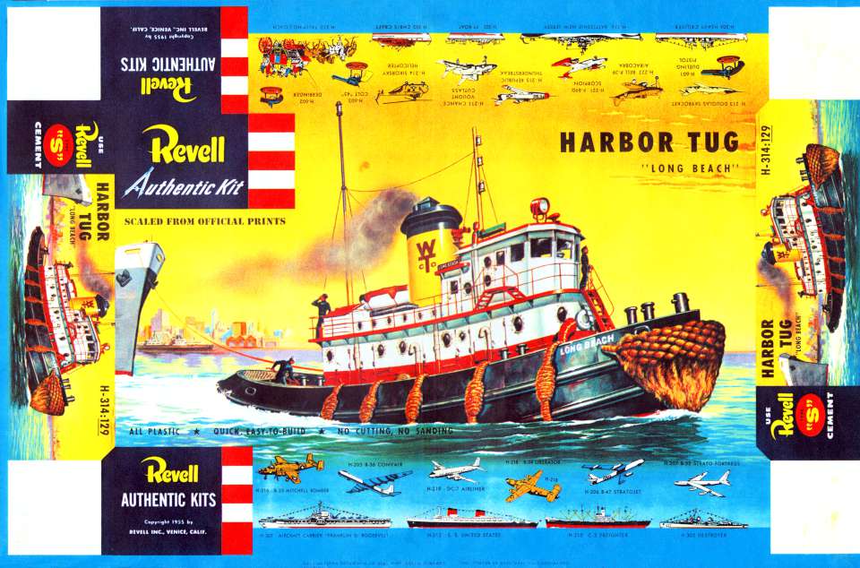 Revell Harbor Tug "Long Beach" 1955