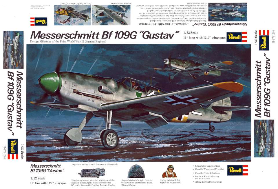 Revell Messerschmitt Bf109G Gustav 1969