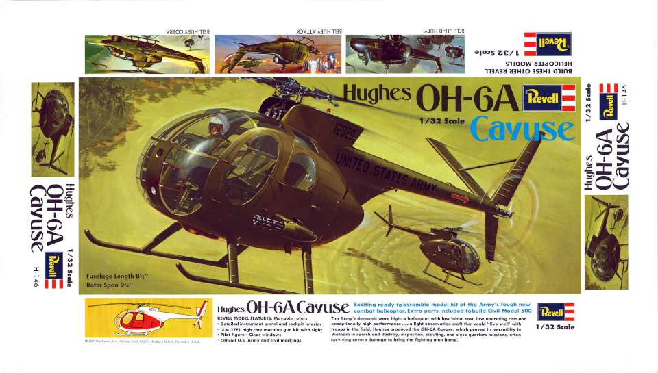 Revell Hughes OH-6A Cayuse 1970