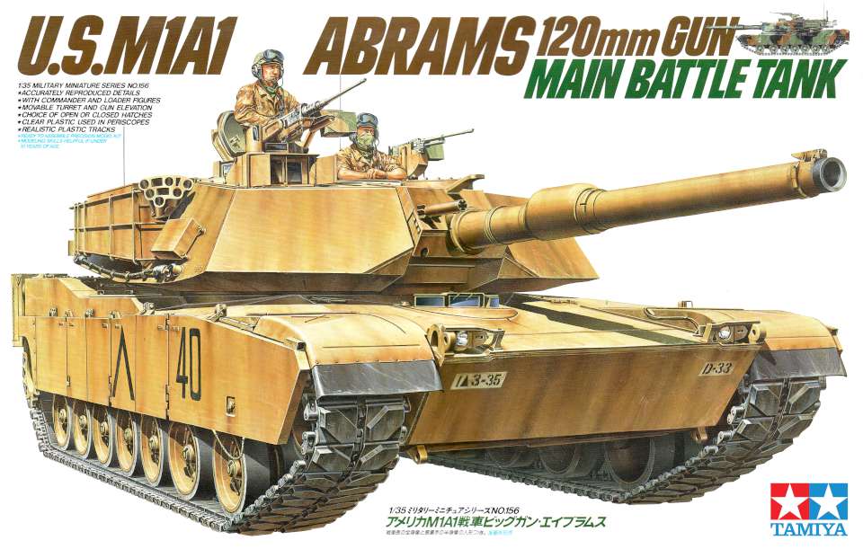 Tamiya US M1A1 Abrams MBT