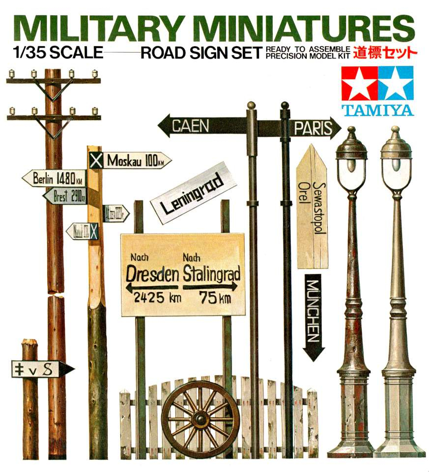 Tamiya MM Road Sign Set