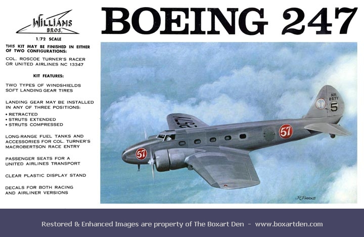 Williams Brothers Boeing 247 1st Box