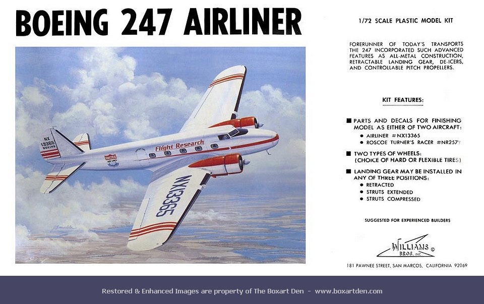 Williams Brothers Boeing 247 2nd Box