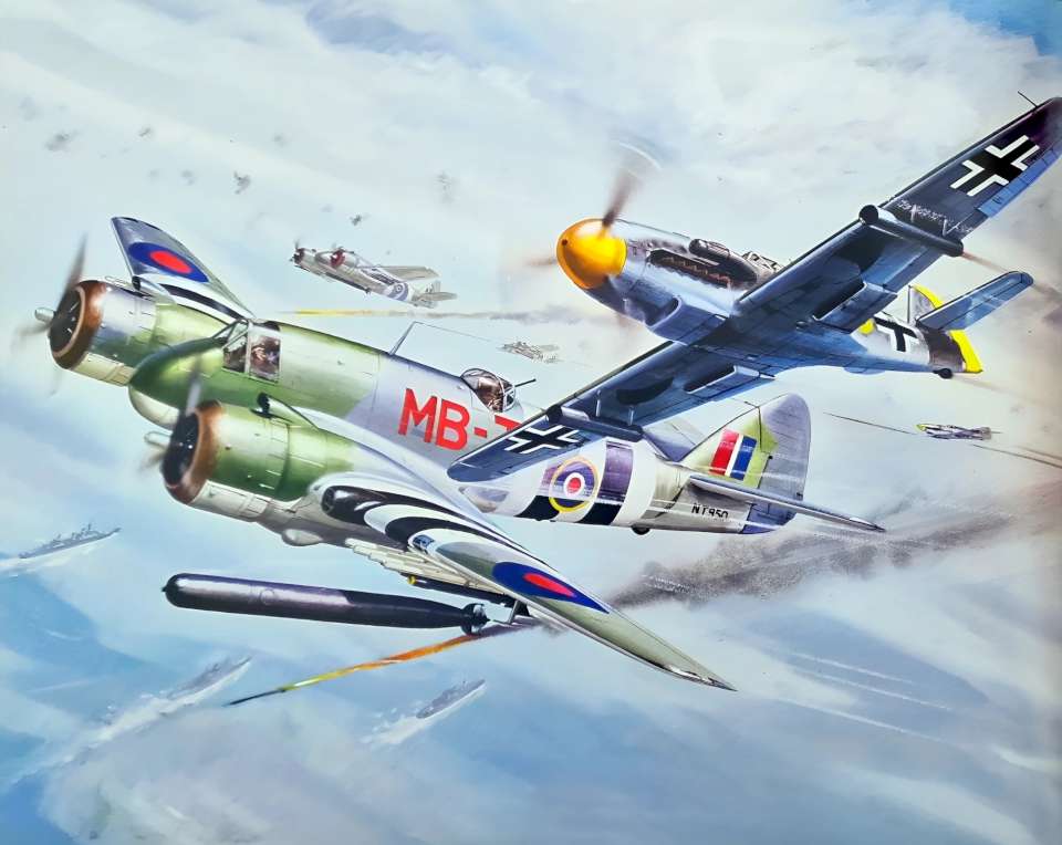 Bristol Beaufighter & Me-109