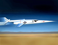 Douglas X-3 Stiletto in flight by Mike Machat-960